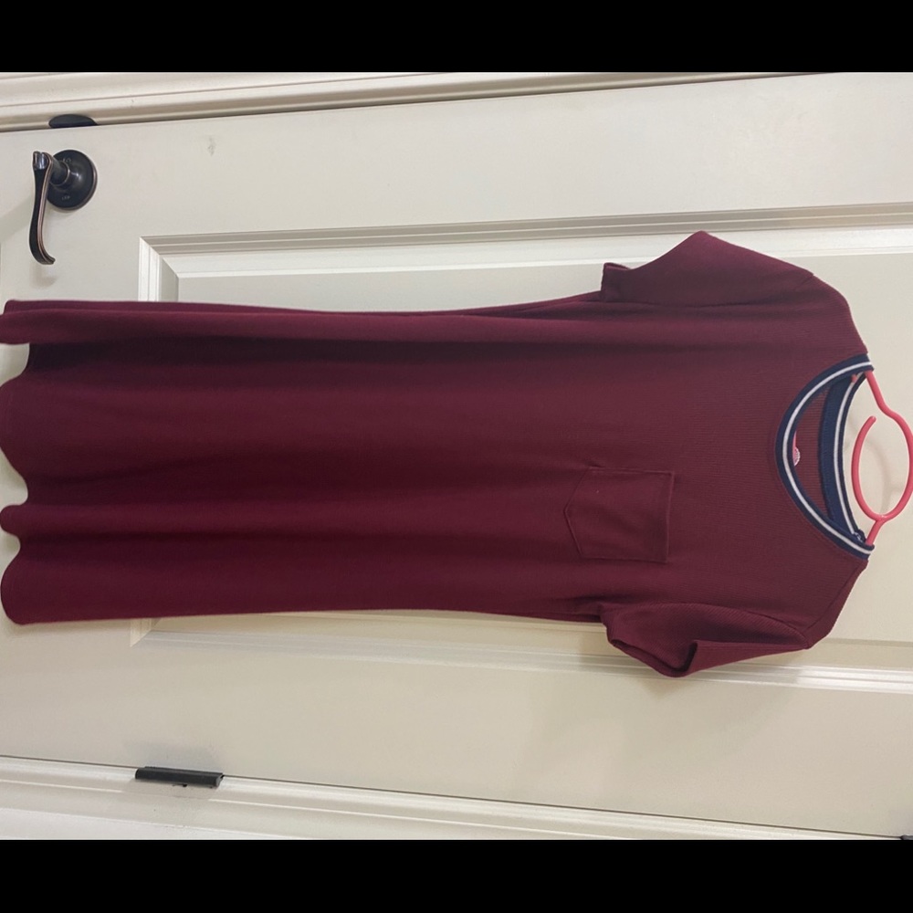 Burgundy dress